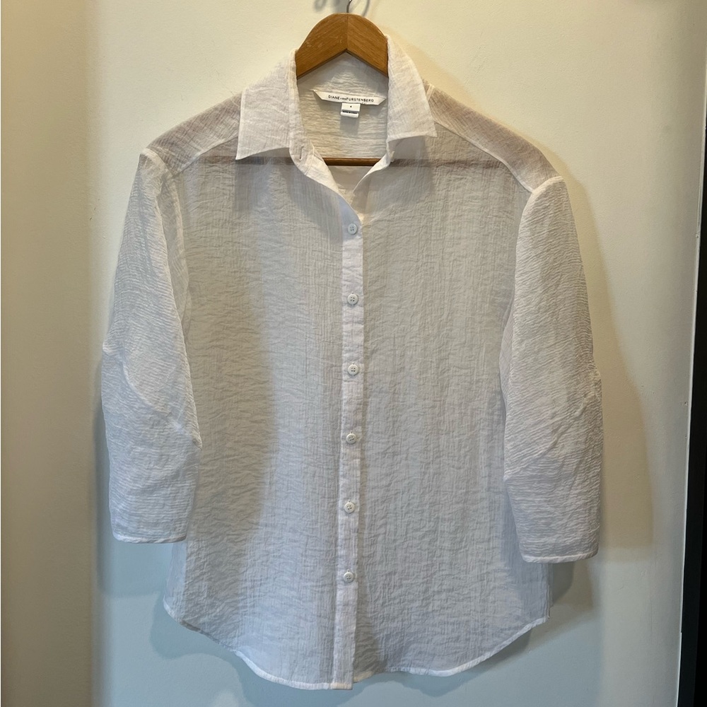 DVF Sheer Top